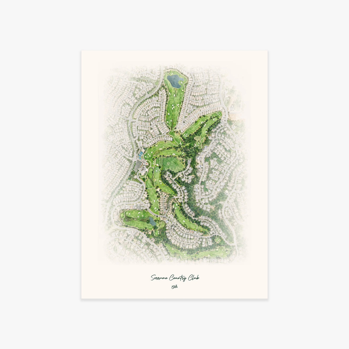 Serrano Country Club printed artwork