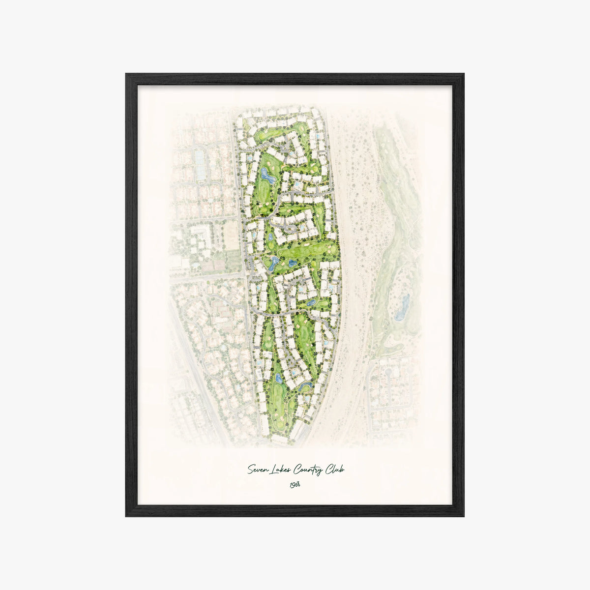Seven Lakes Country Club black frame
