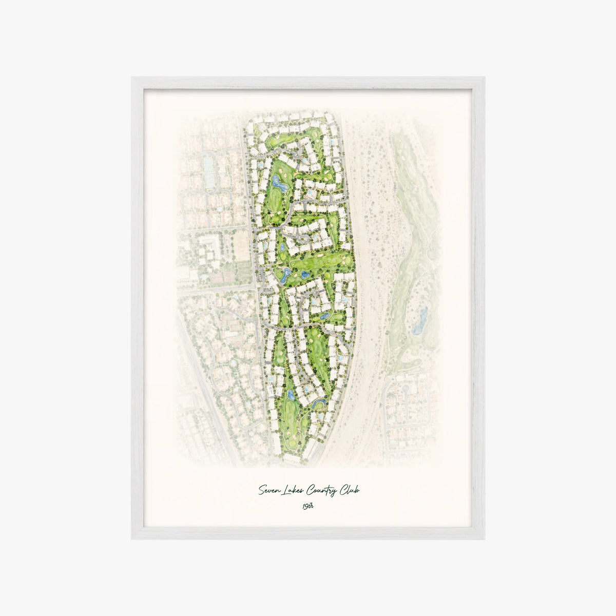 Seven Lakes Country Club white frame