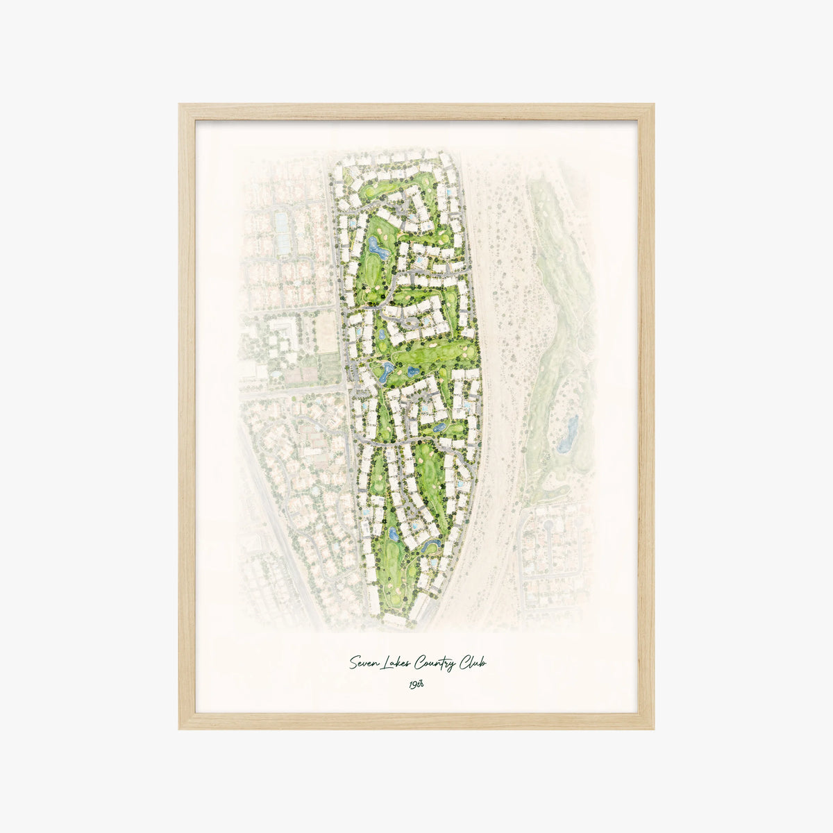 Seven Lakes Country Club wood frame