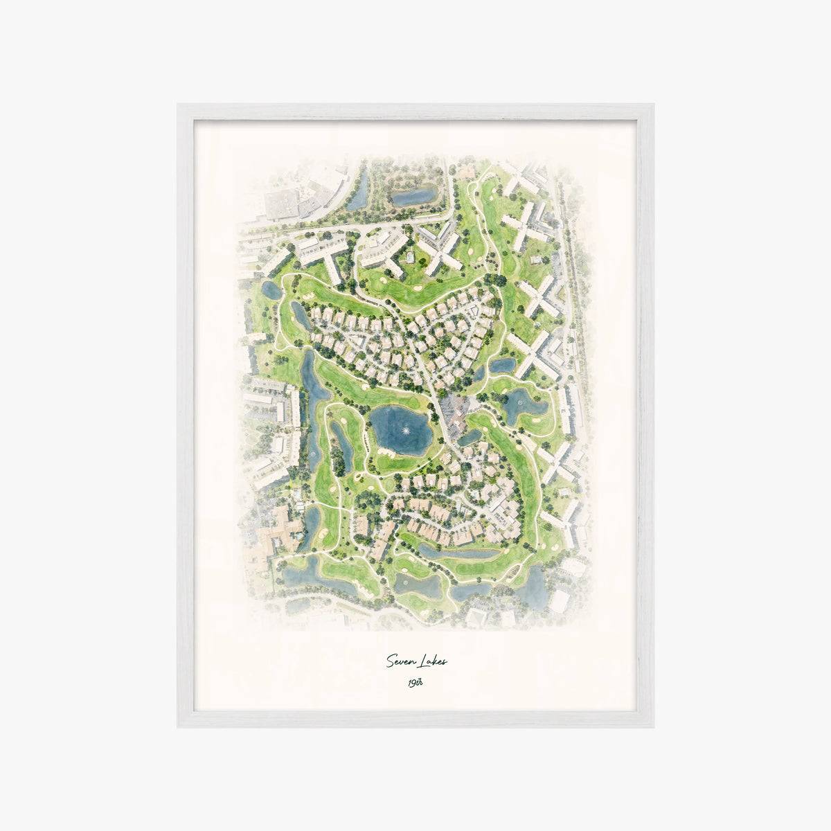Seven Lakes white frame
