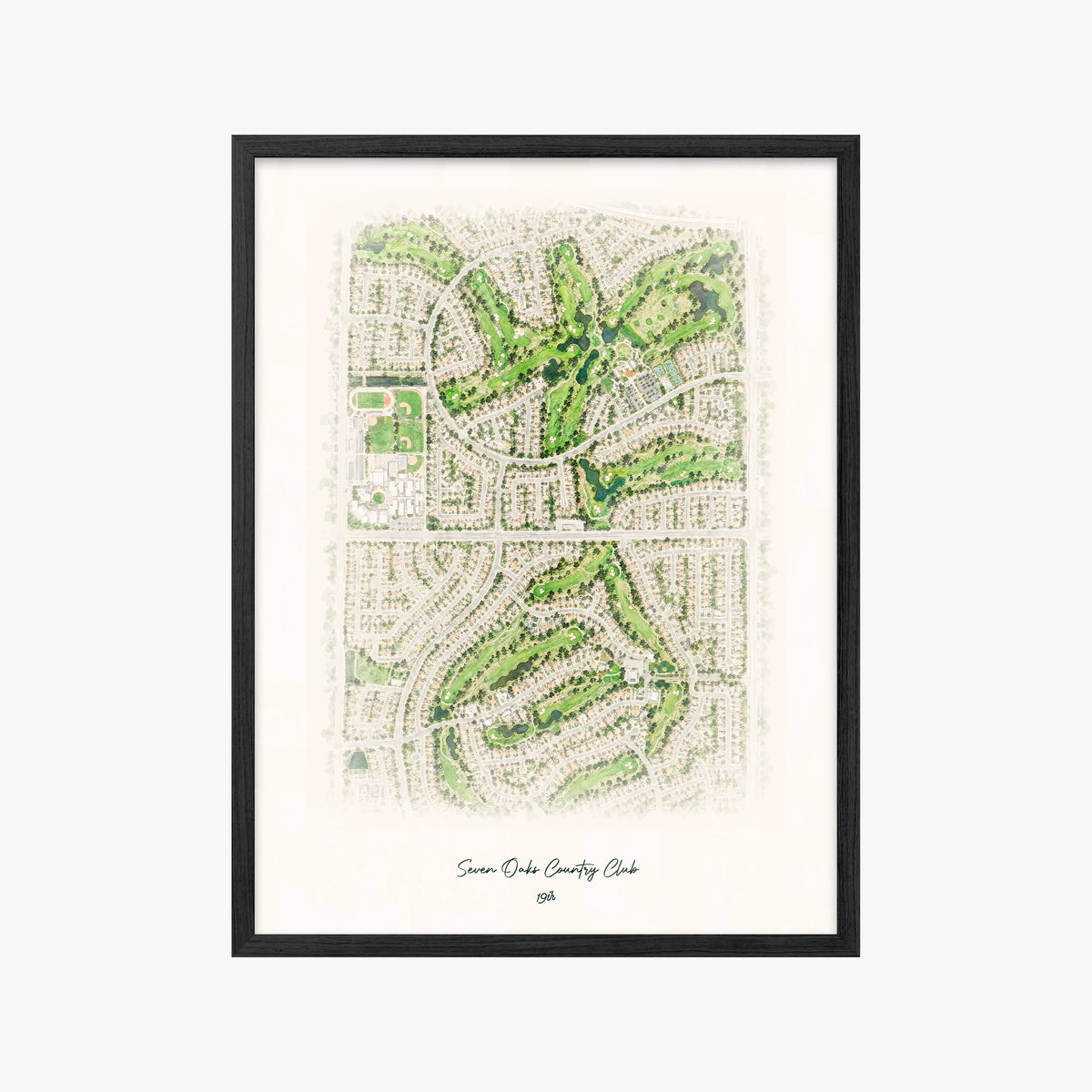 Seven Oaks Country Club black frame