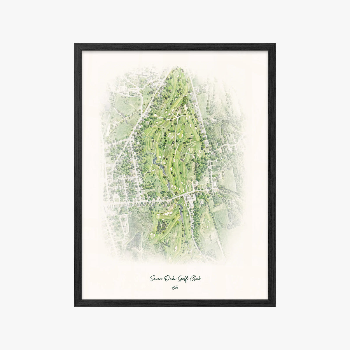 Seven Oaks Golf Club black frame