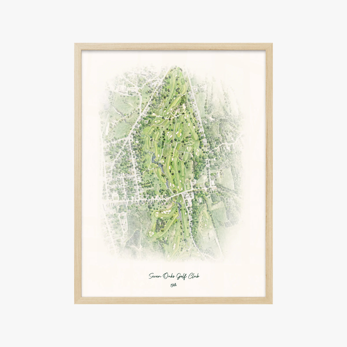 Seven Oaks Golf Club wood frame