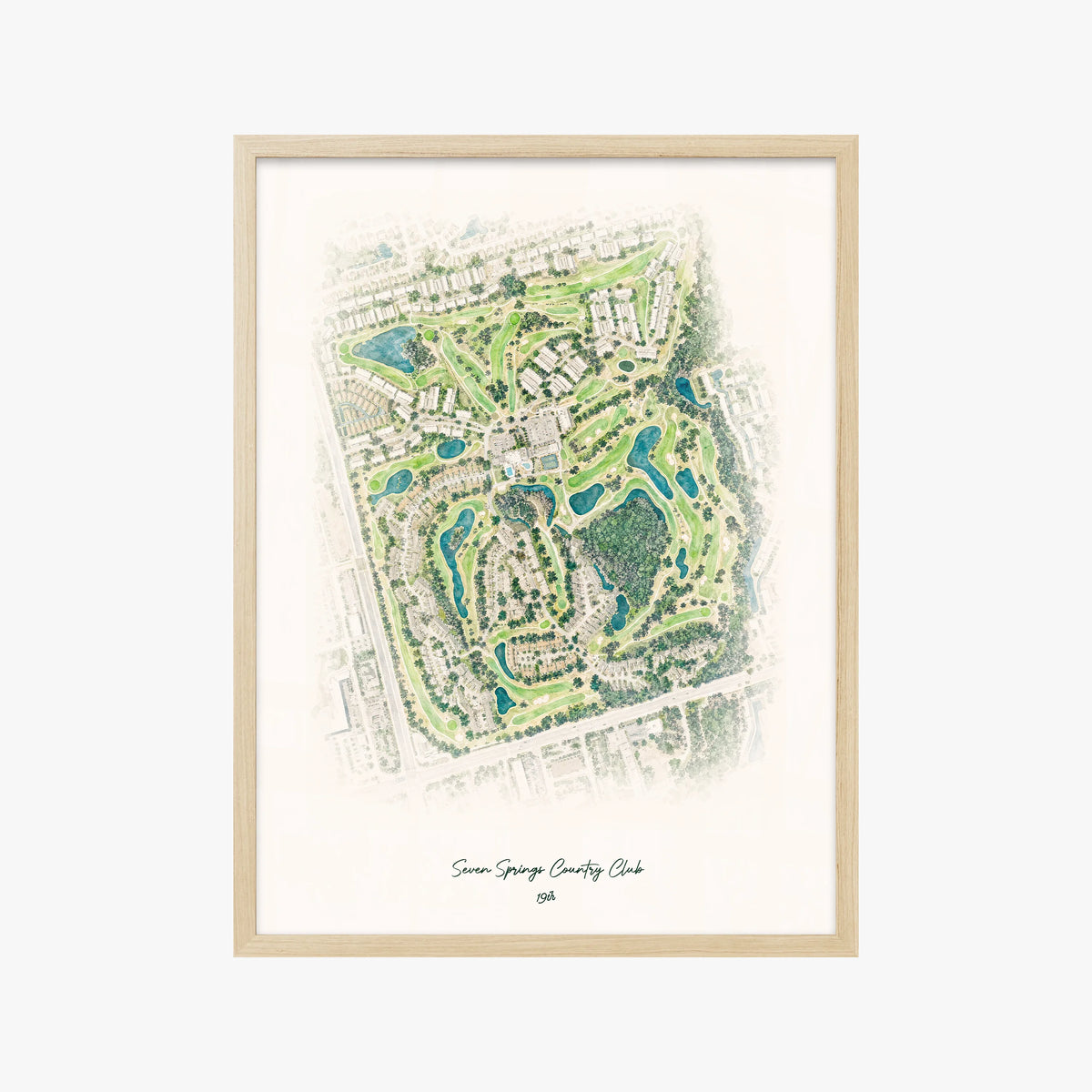 Seven Springs Country Club wood frame