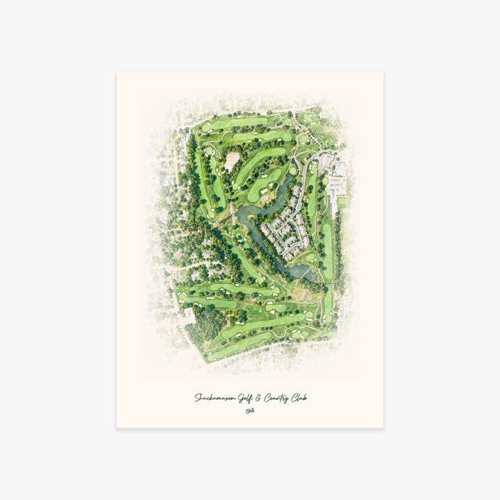 Shackamaxon Golf & Country Club printed artwork