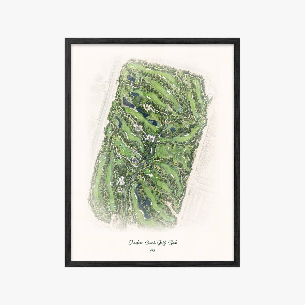Shadow Creek Golf Club black frame