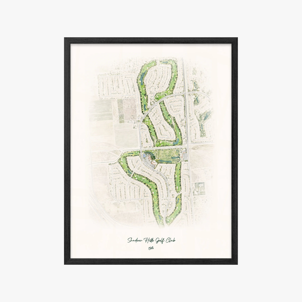 Shadow Hills Golf Club black frame