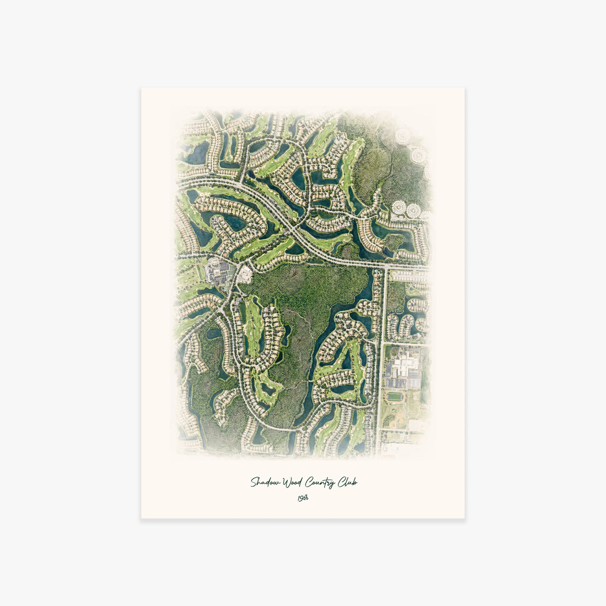 Shadow Wood Country Club printed artwork