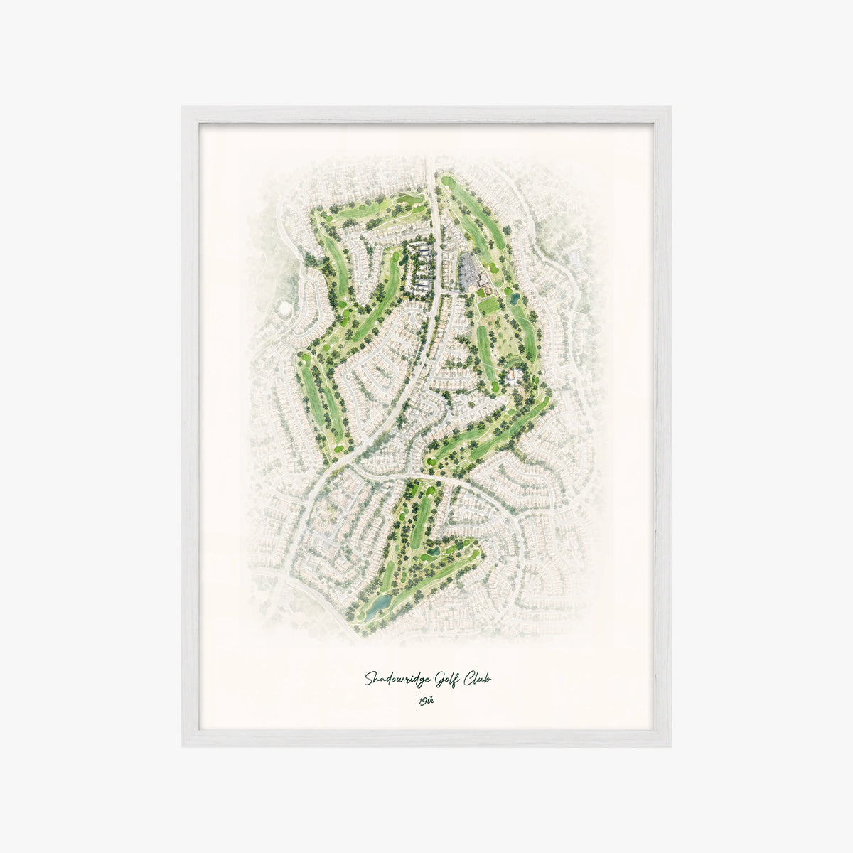Shadowridge Golf Club white frame