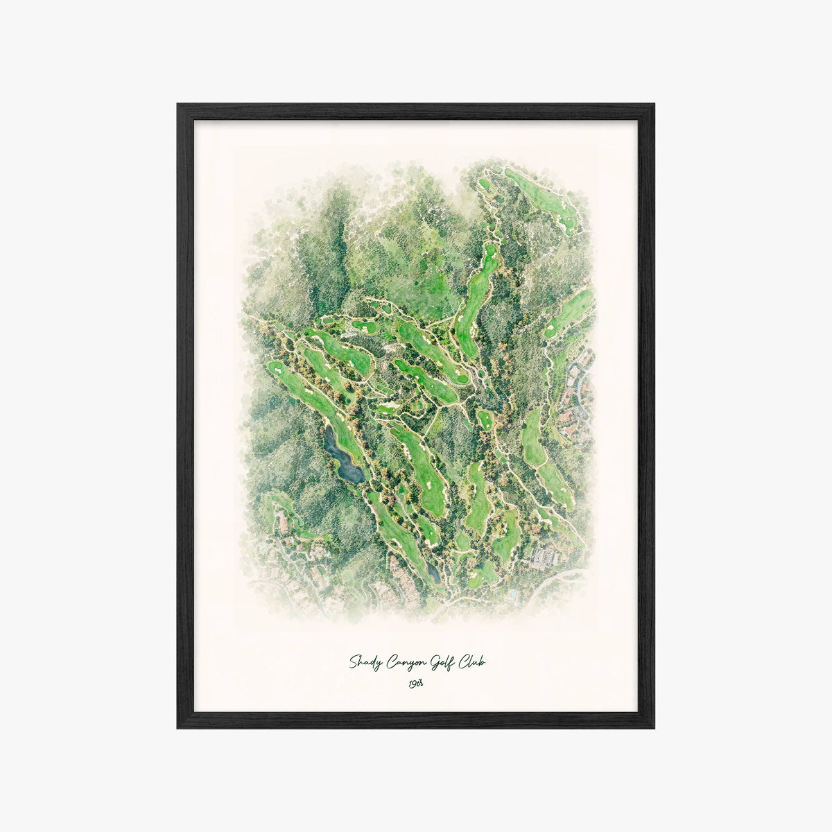Shady Canyon Golf Club black frame