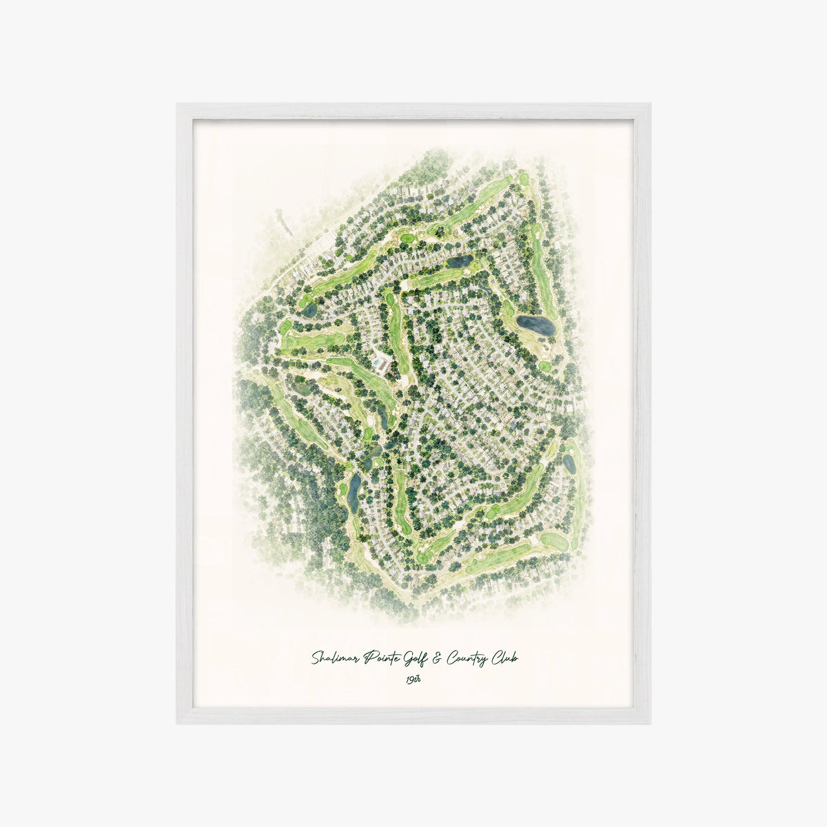 Shalimar Pointe Golf & Country Club white frame