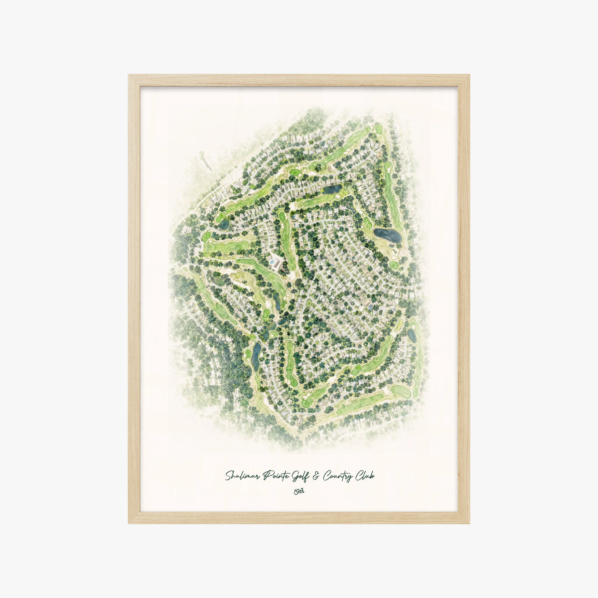 Shalimar Pointe Golf & Country Club wood frame