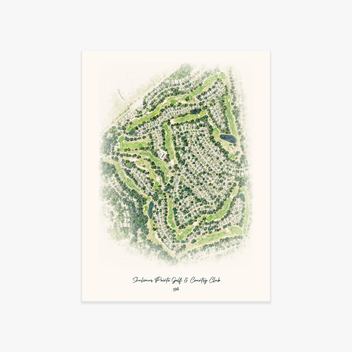 Shalimar Pointe Golf & Country Club printed artwork