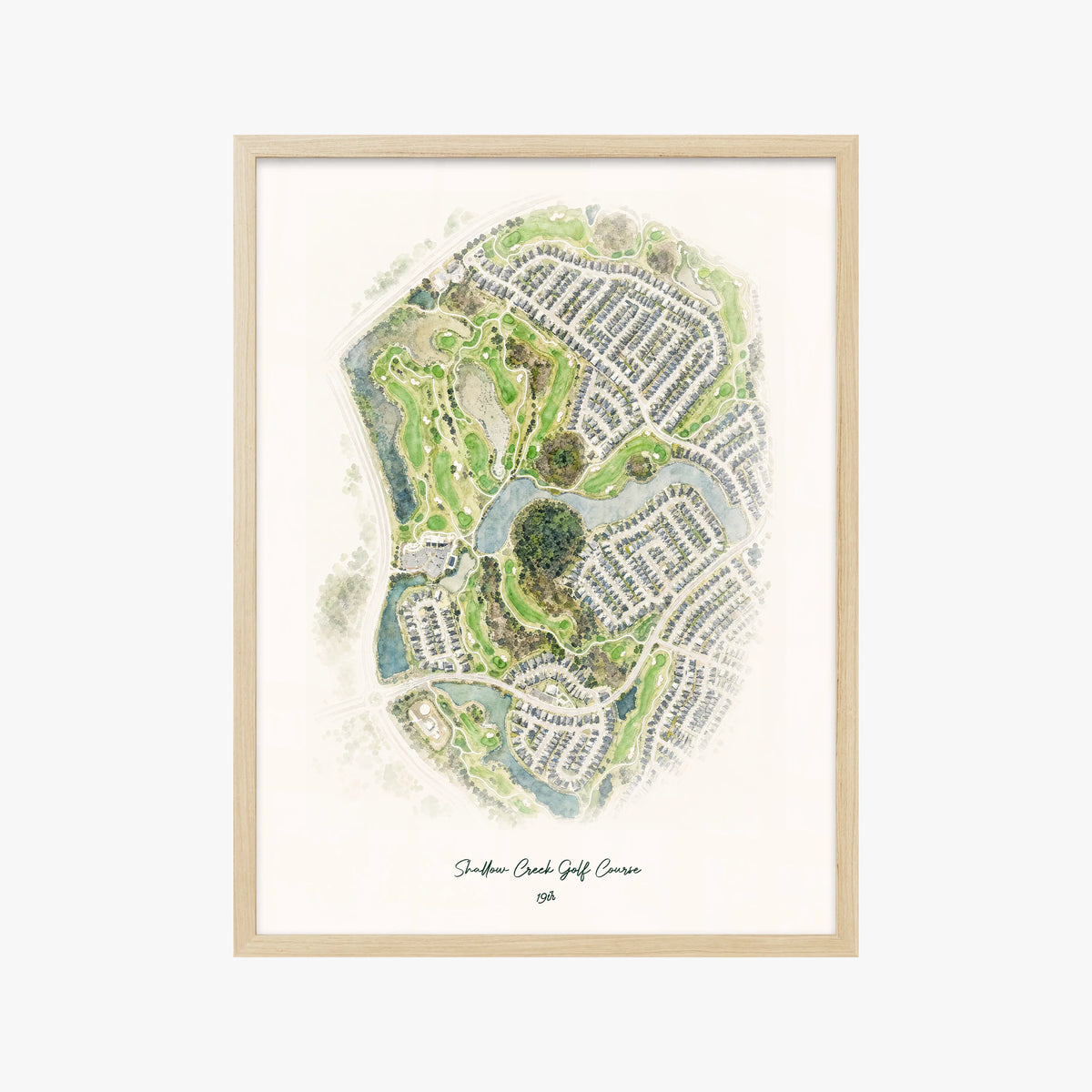 Shallow Creek Golf Course wood frame