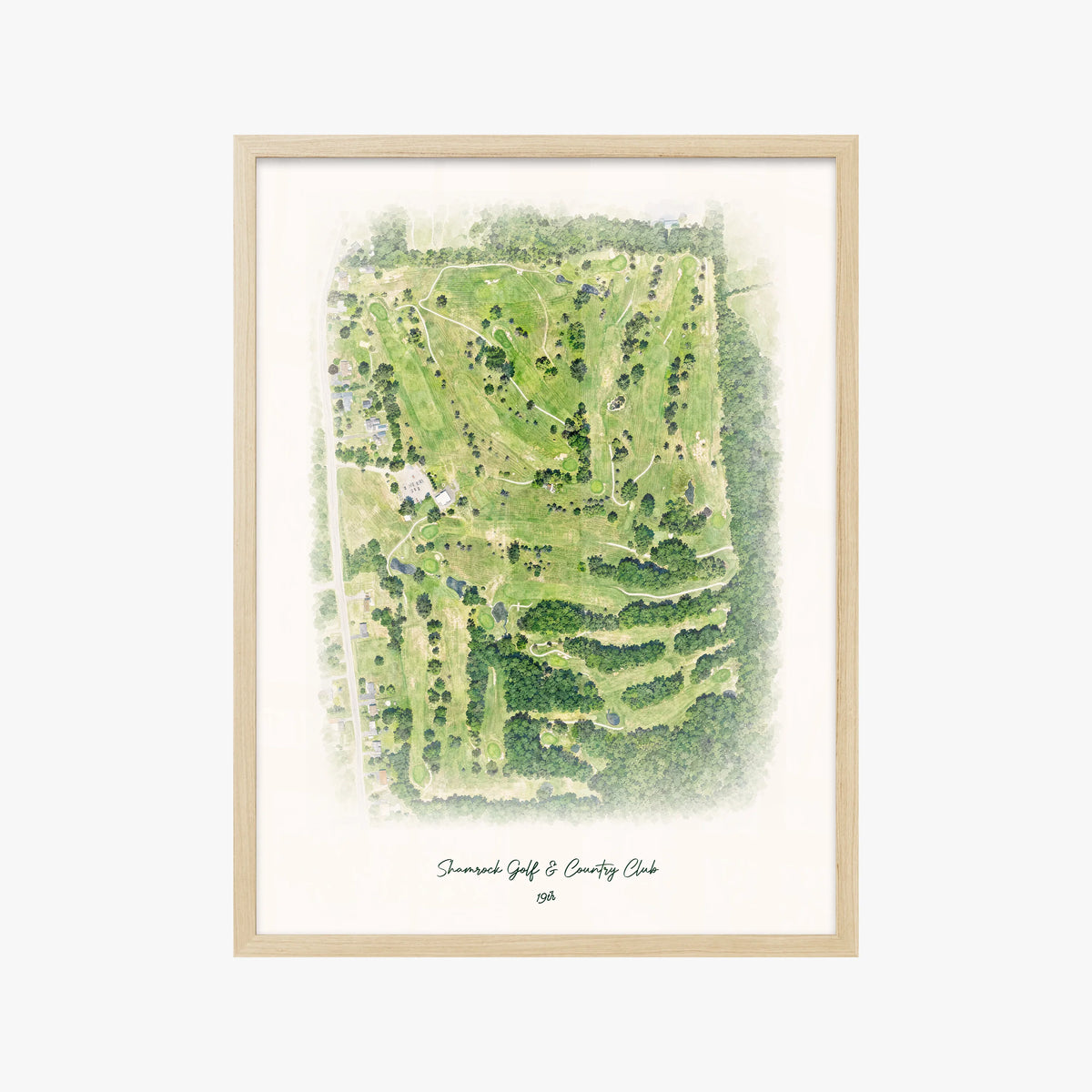 Shamrock Golf & Country Club wood frame
