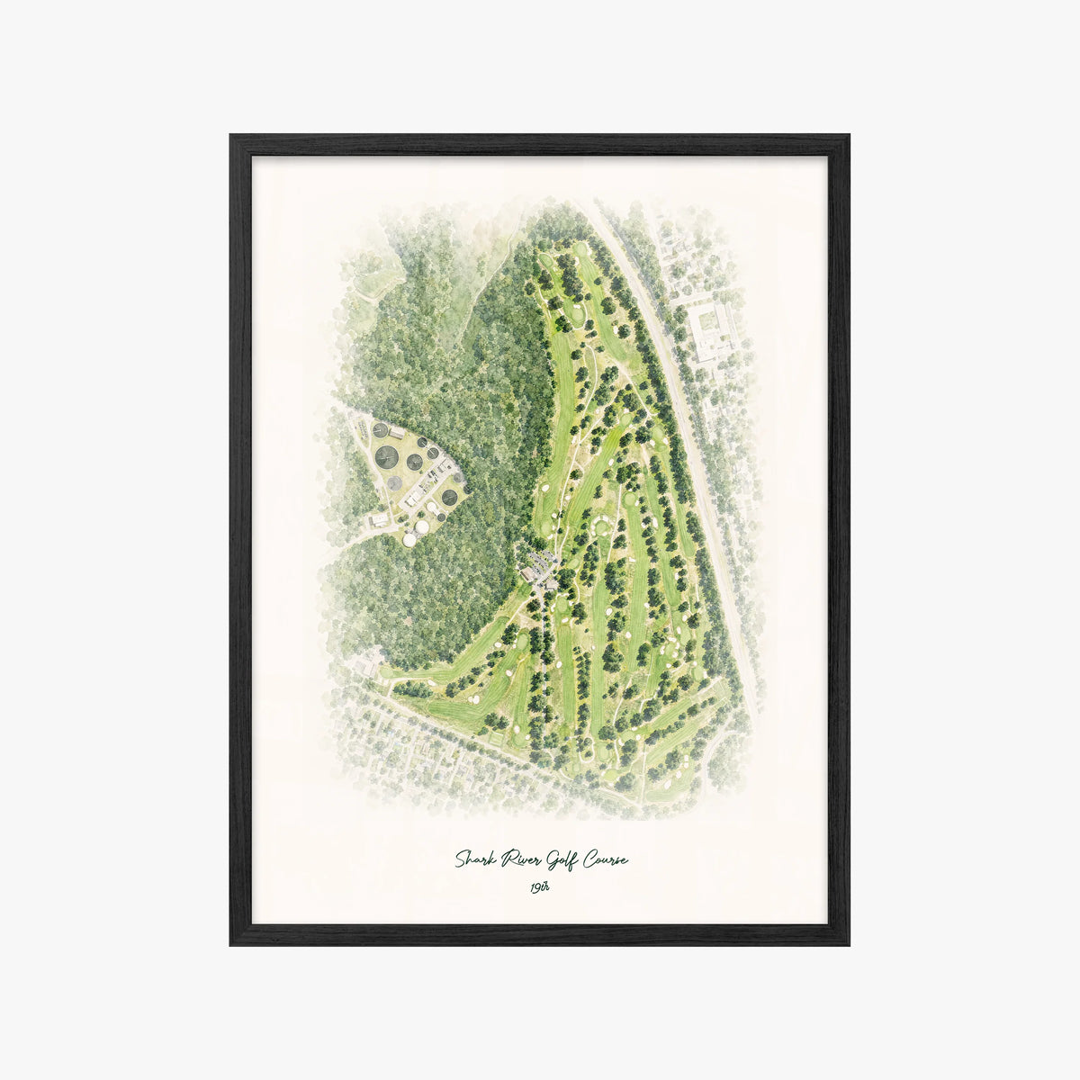 Shark River Golf Course black frame