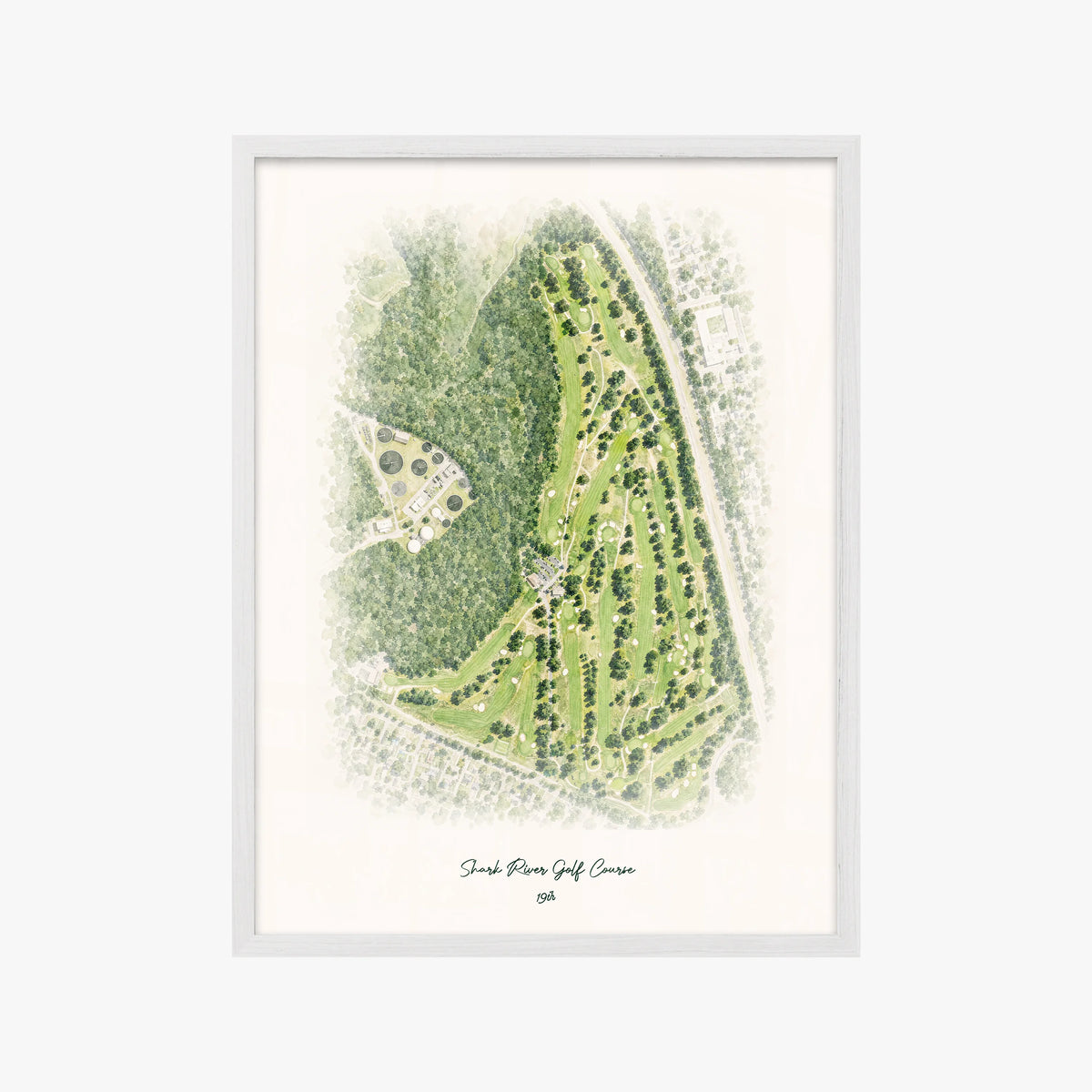 Shark River Golf Course white frame