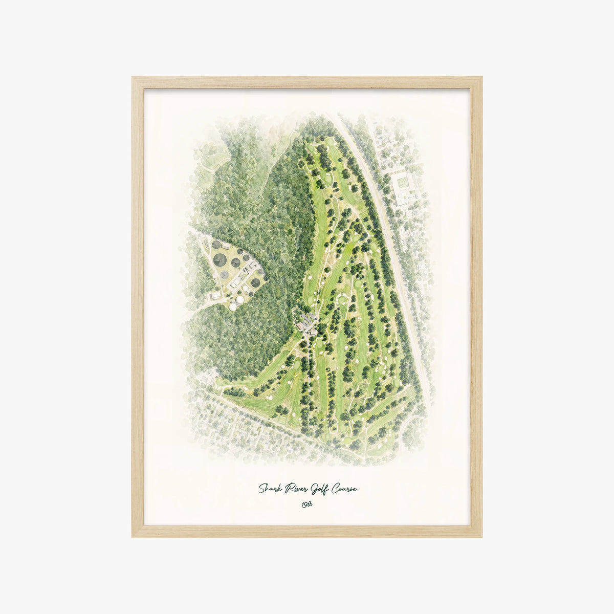 Shark River Golf Course wood frame