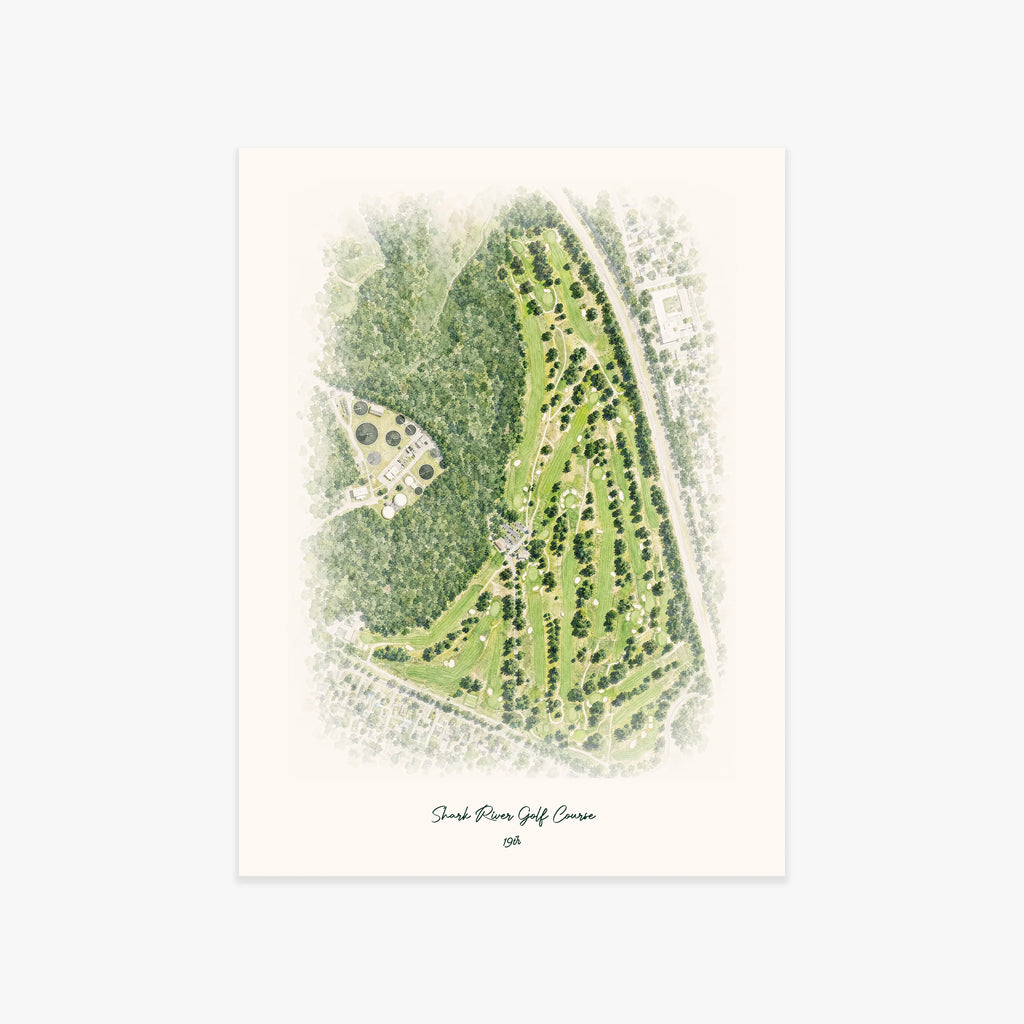 Shark River Golf Course printed artwork