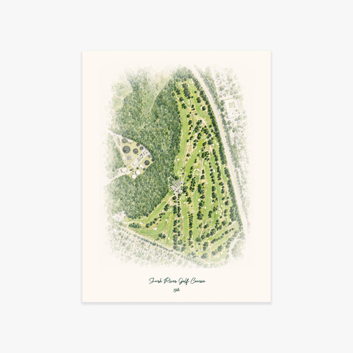 Shark River Golf Course printed artwork