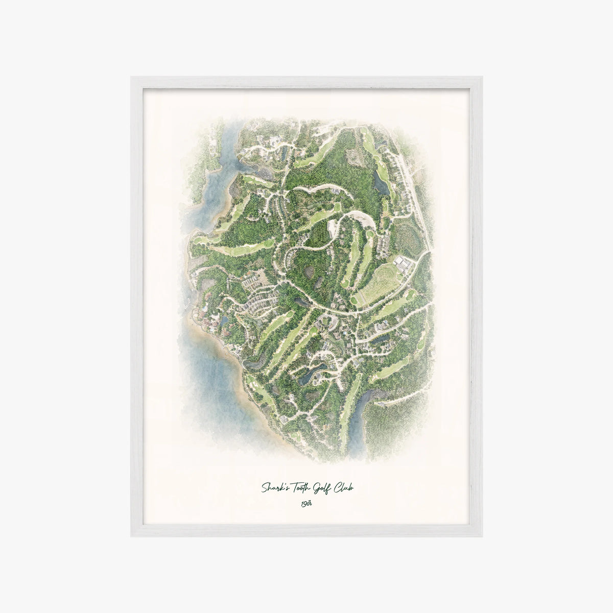 Shark's Tooth Golf Club white frame