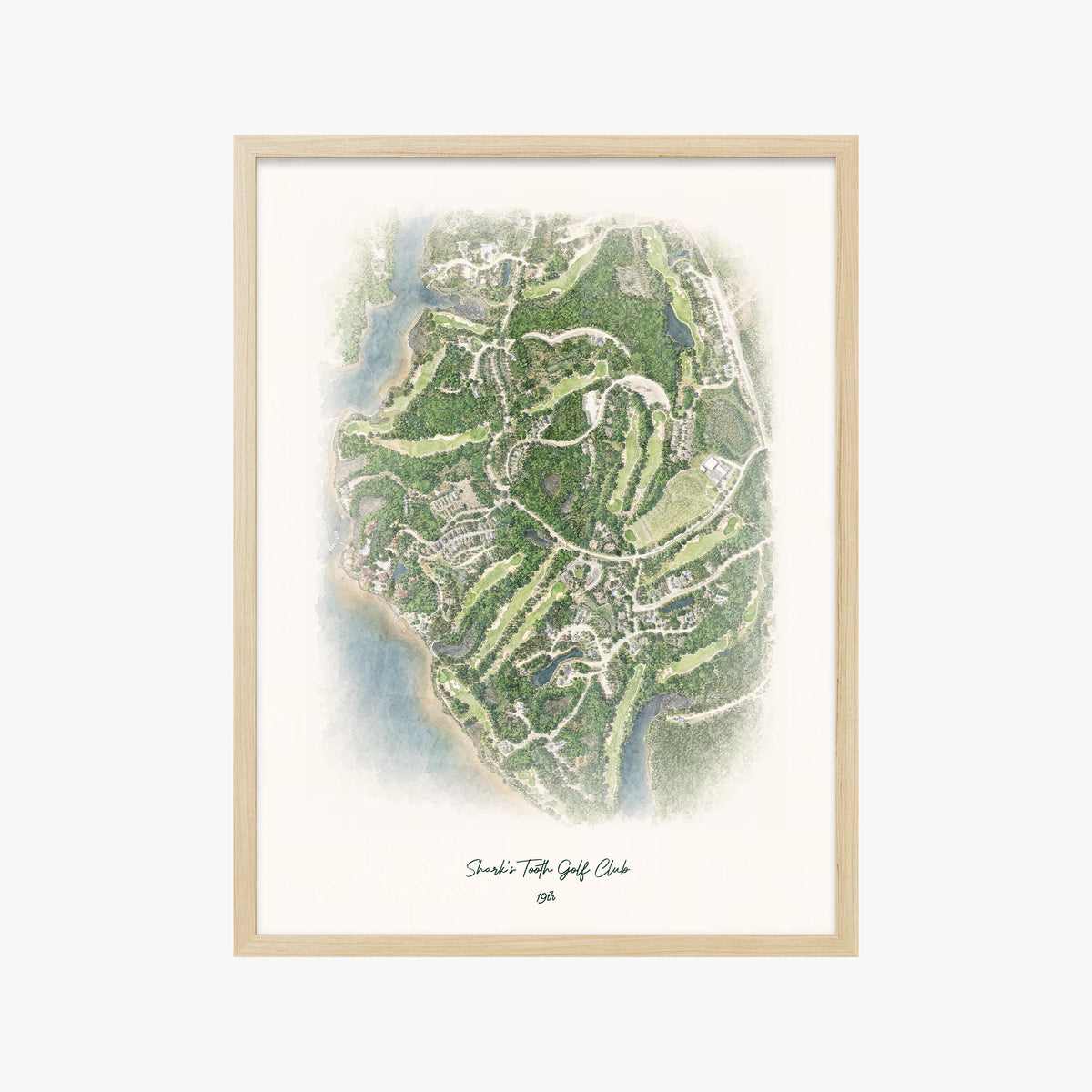 Shark's Tooth Golf Club wood frame