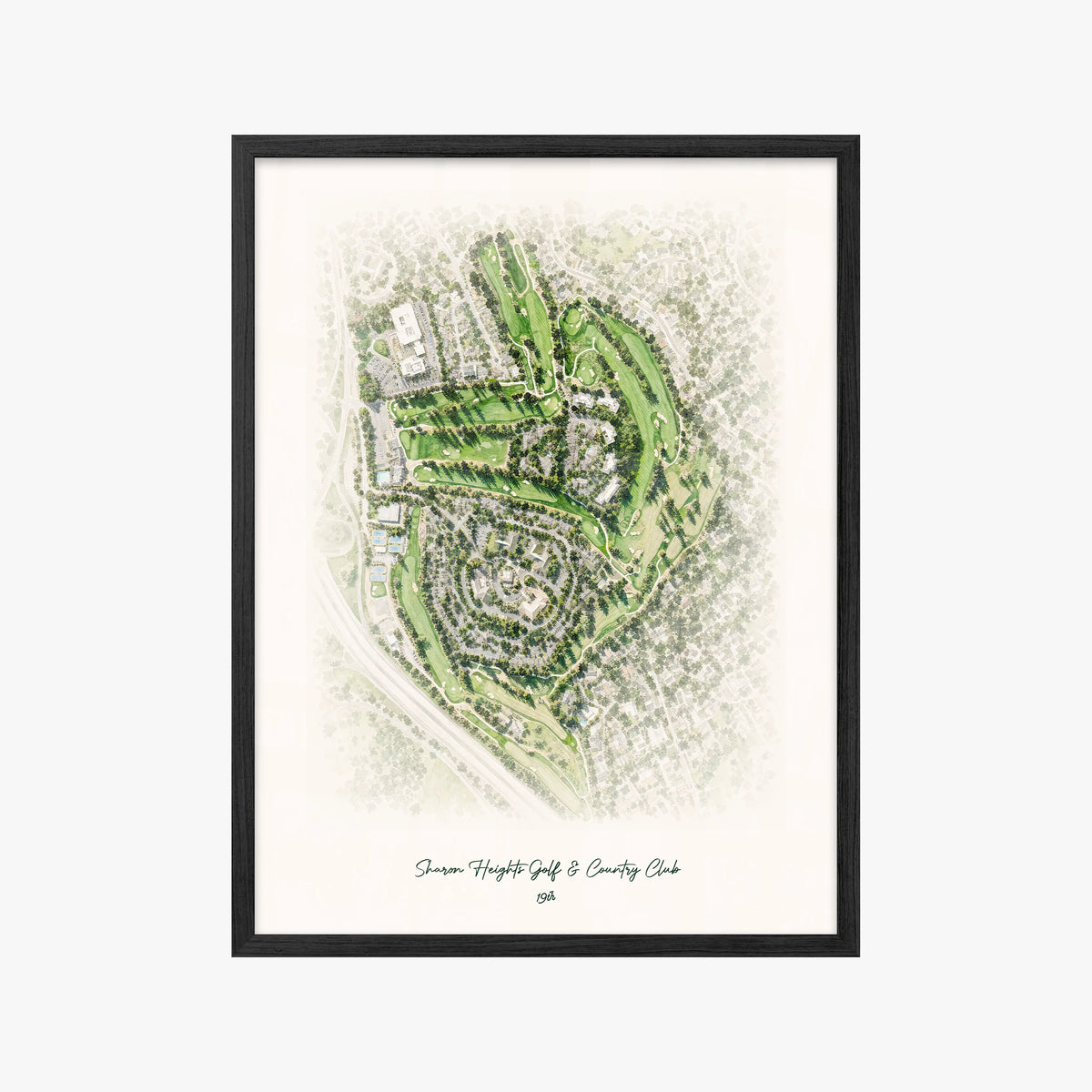 Sharon Heights Golf & Country Club black frame