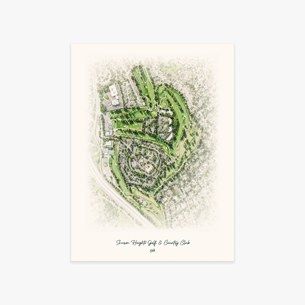 Sharon Heights Golf & Country Club printed artwork