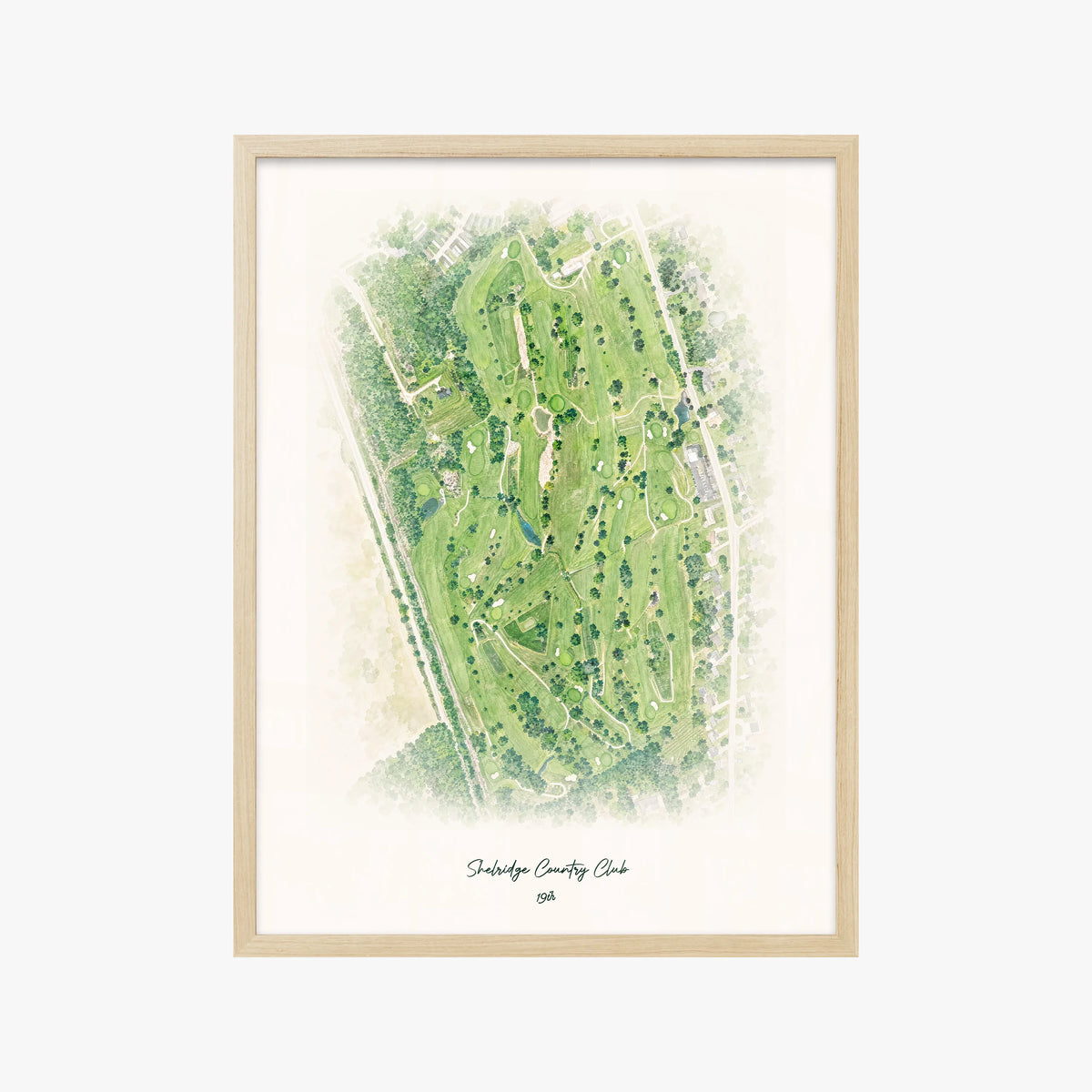 Shelridge Country Club wood frame