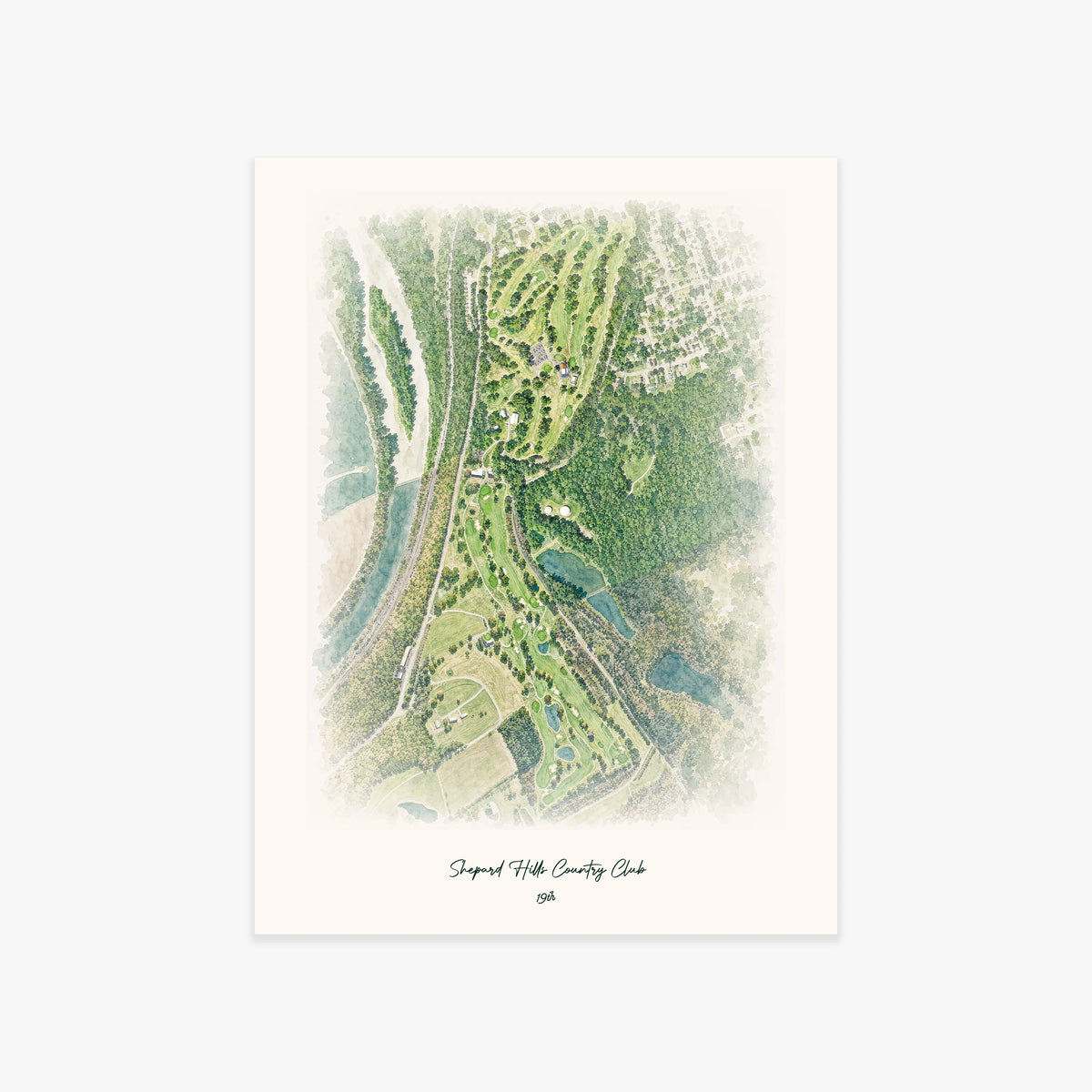 Shepard Hills Country Club printed artwork