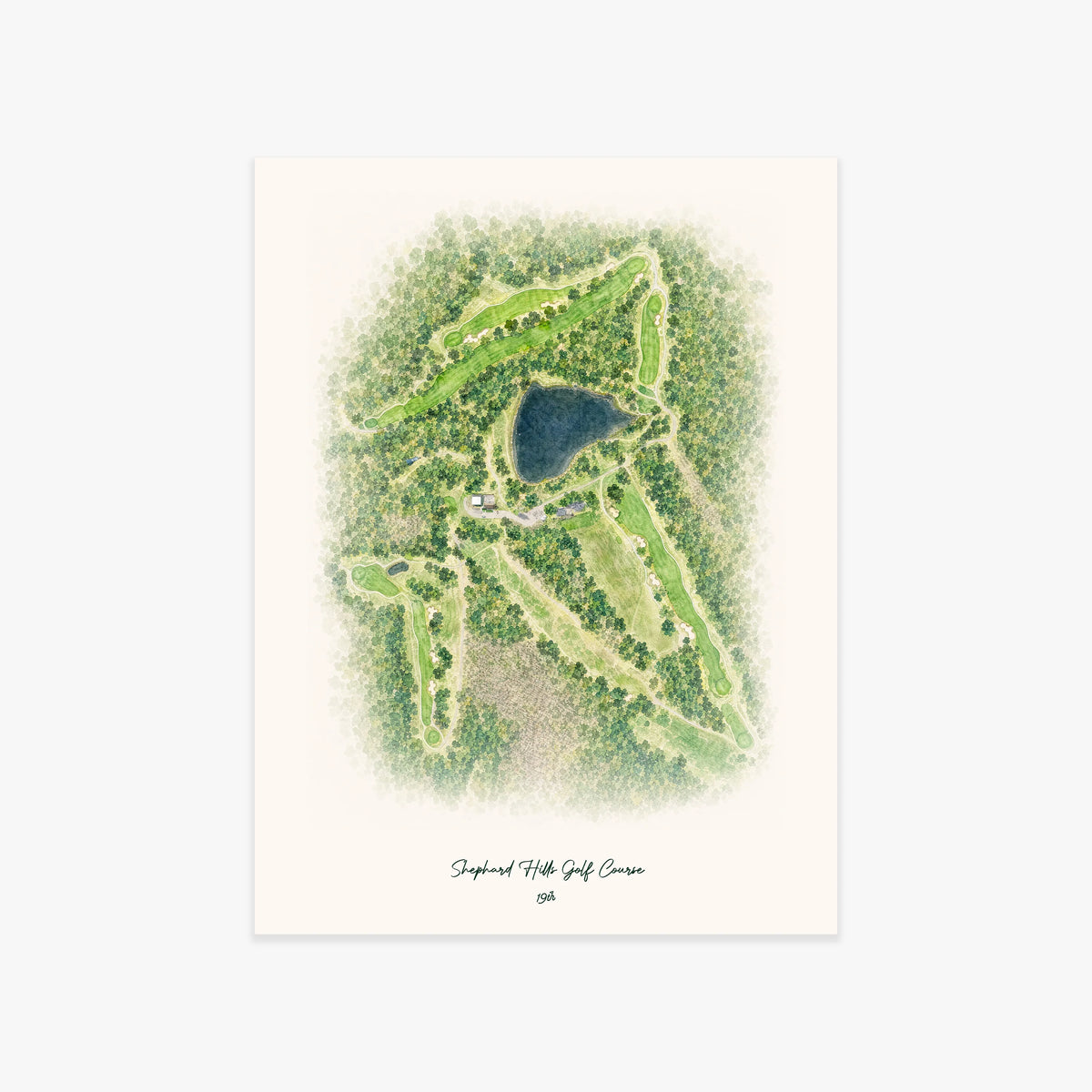 Shephard Hills Golf Course printed artwork