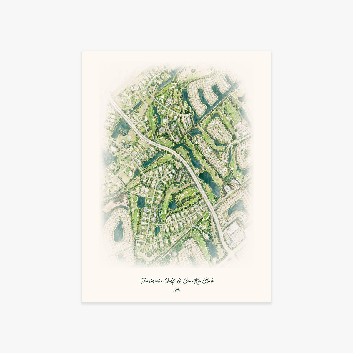 Sherbrooke Golf & Country Club printed artwork