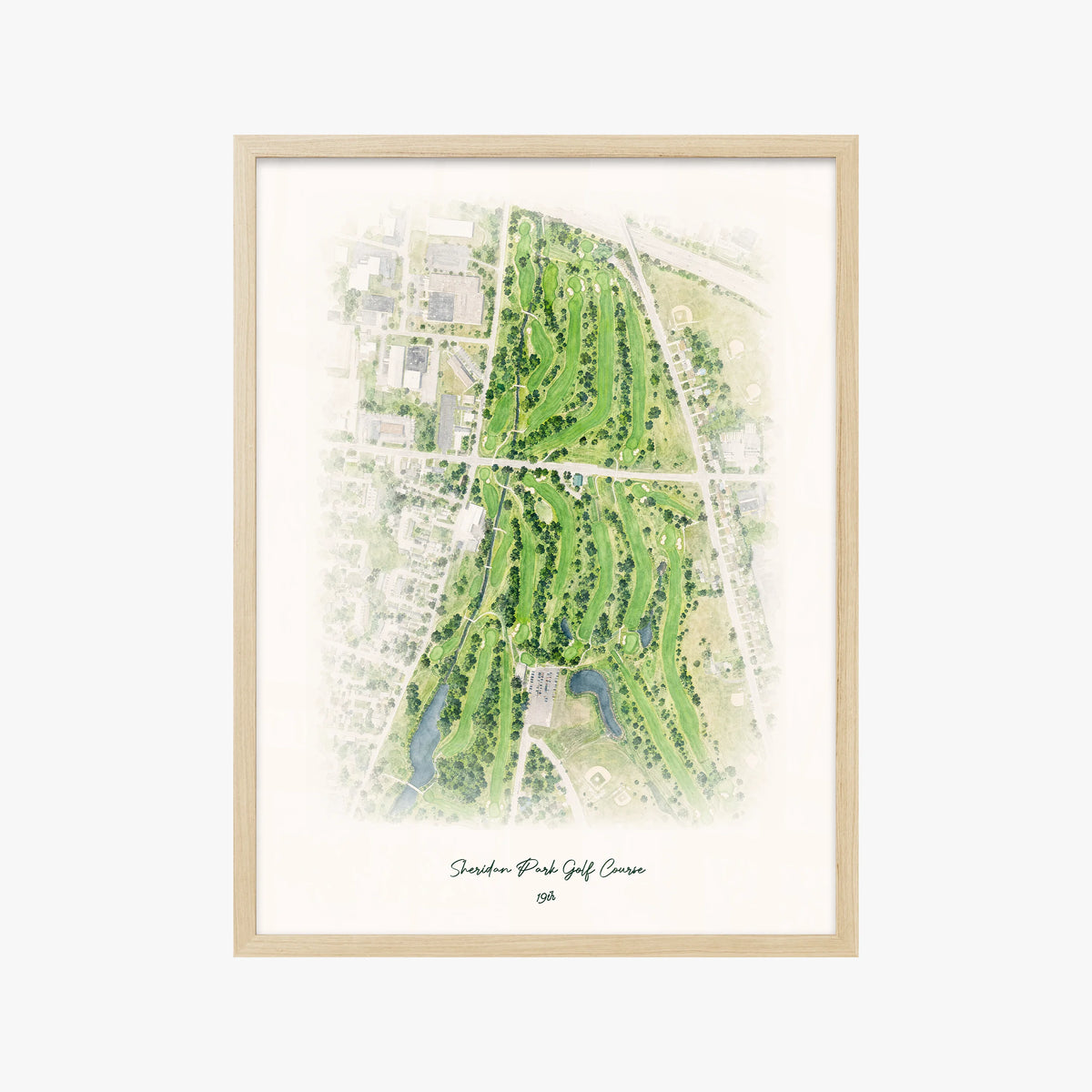 Sheridan Park Golf Course wood frame
