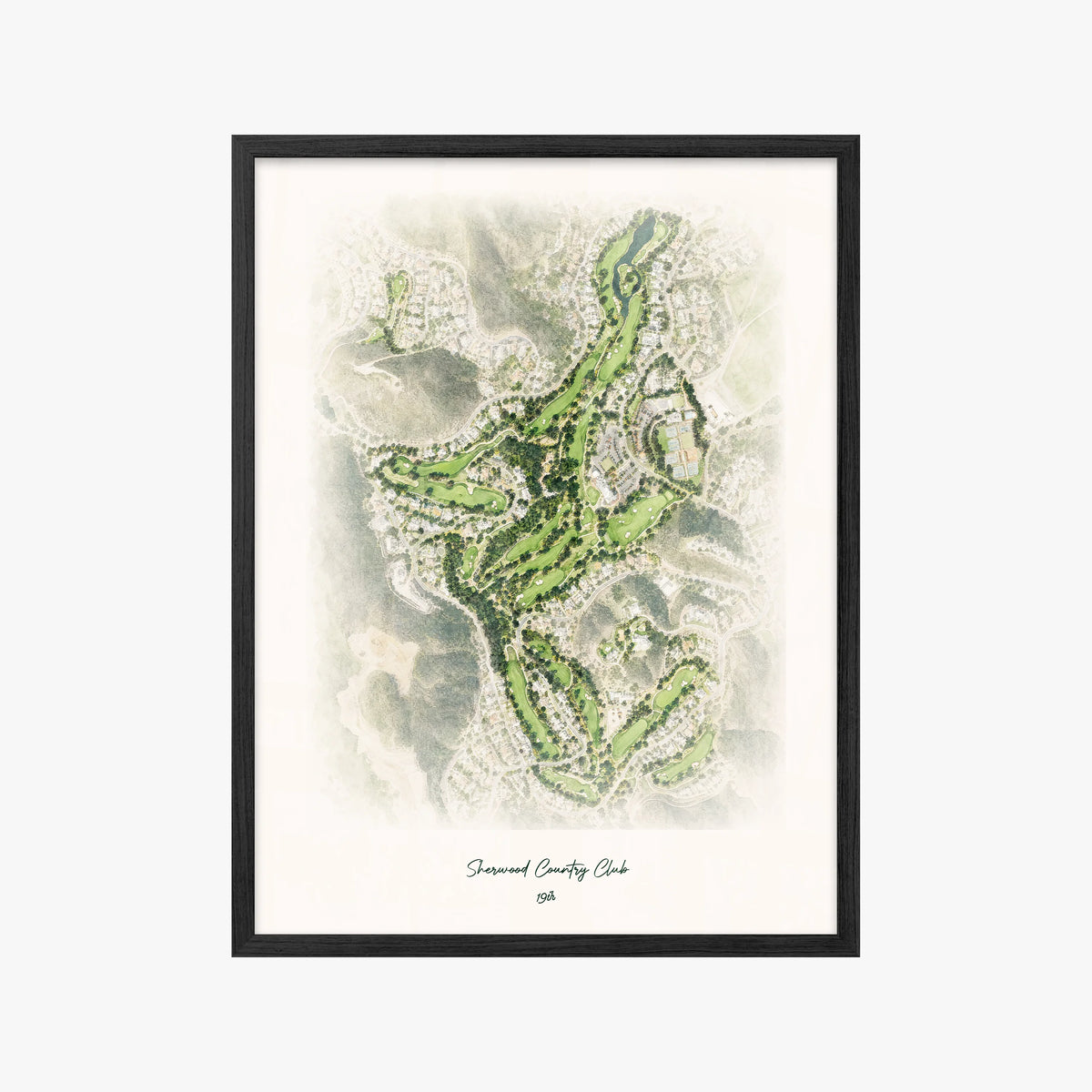 Sherwood Country Club black frame