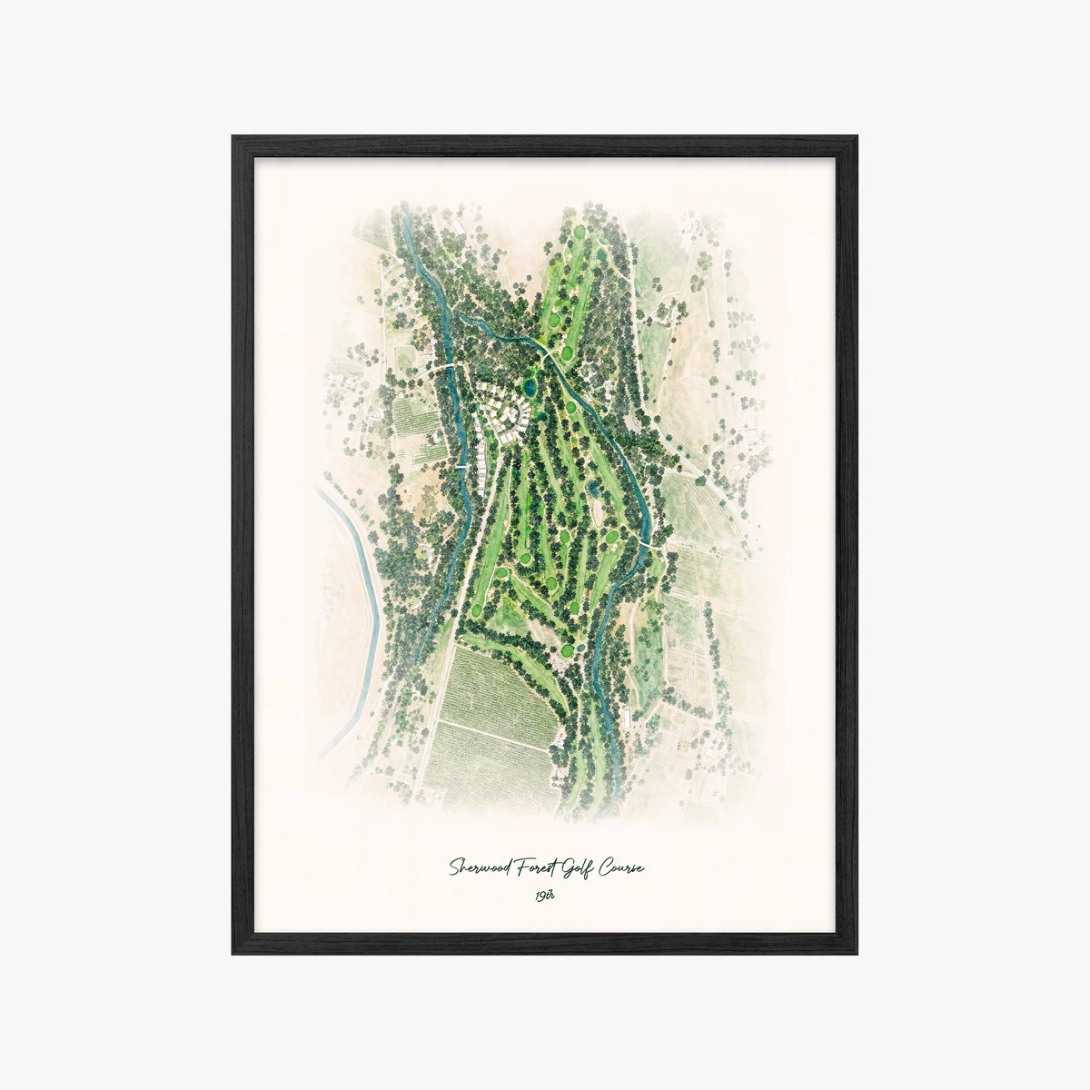 Sherwood Forest Golf Course black frame