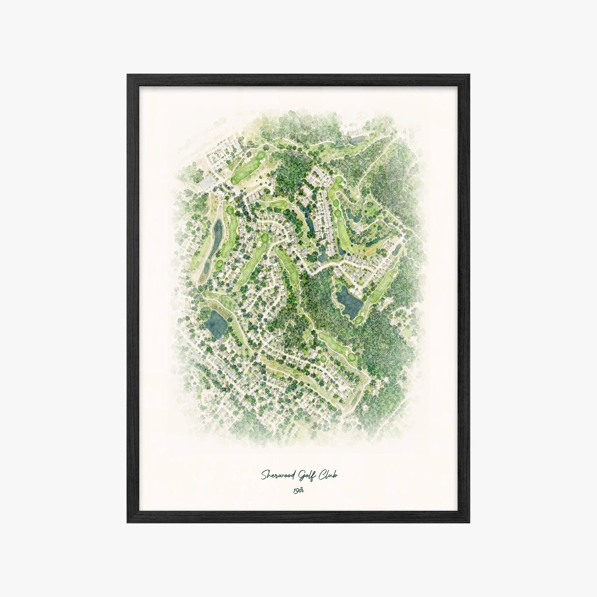 Sherwood Golf Club black frame