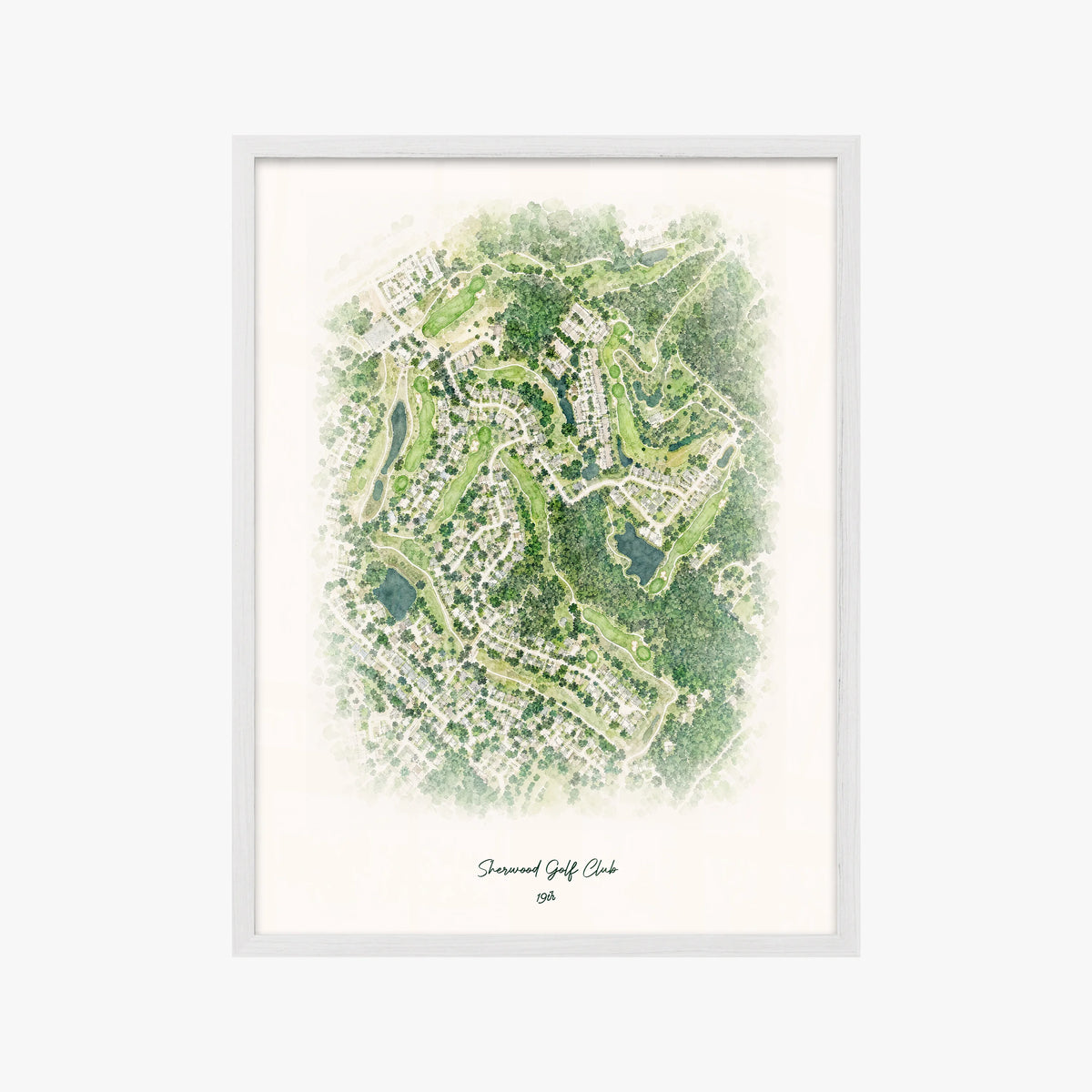 Sherwood Golf Club white frame