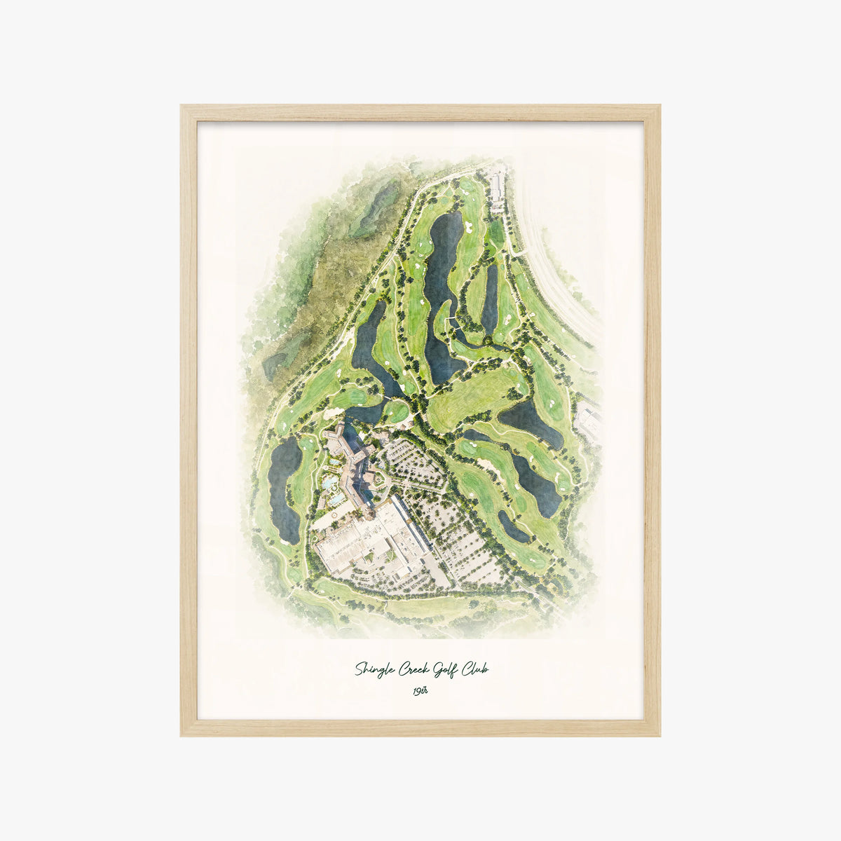 Shingle Creek Golf Club wood frame