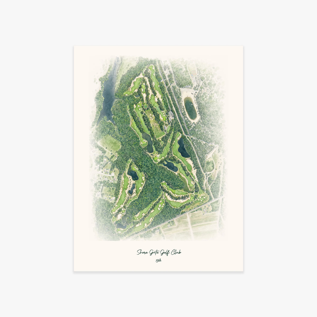 Shore Gate Golf Club printed artwork