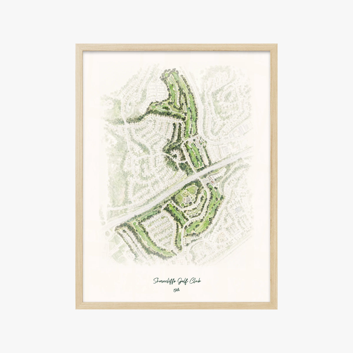 Shorecliffs Golf Club wood frame