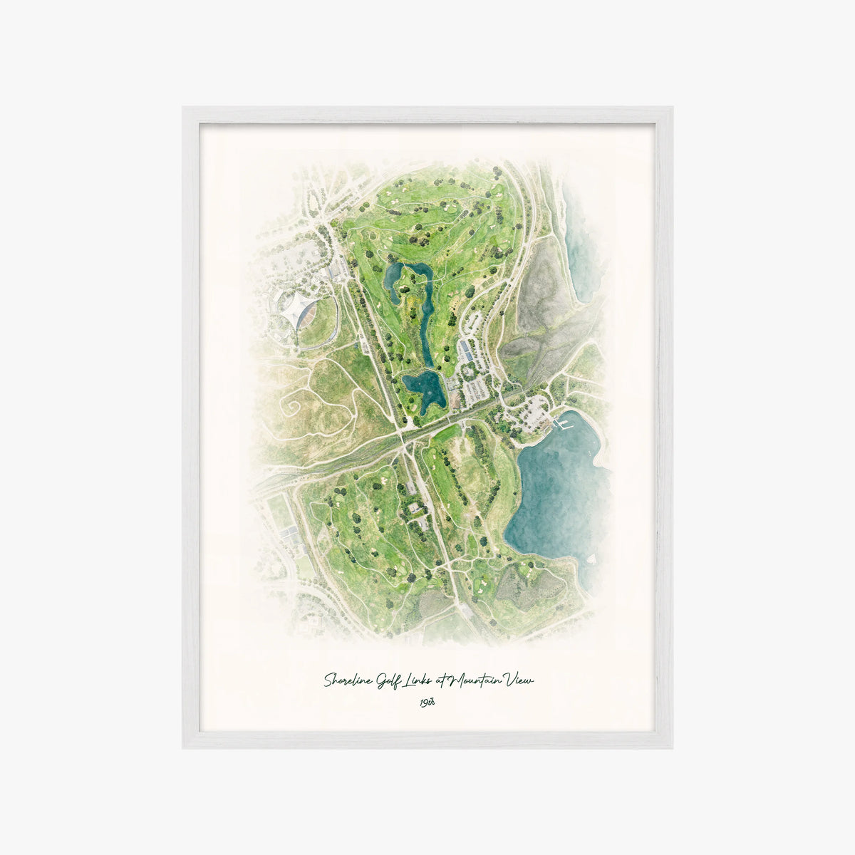 Shoreline Golf Links at Mountain View white frame