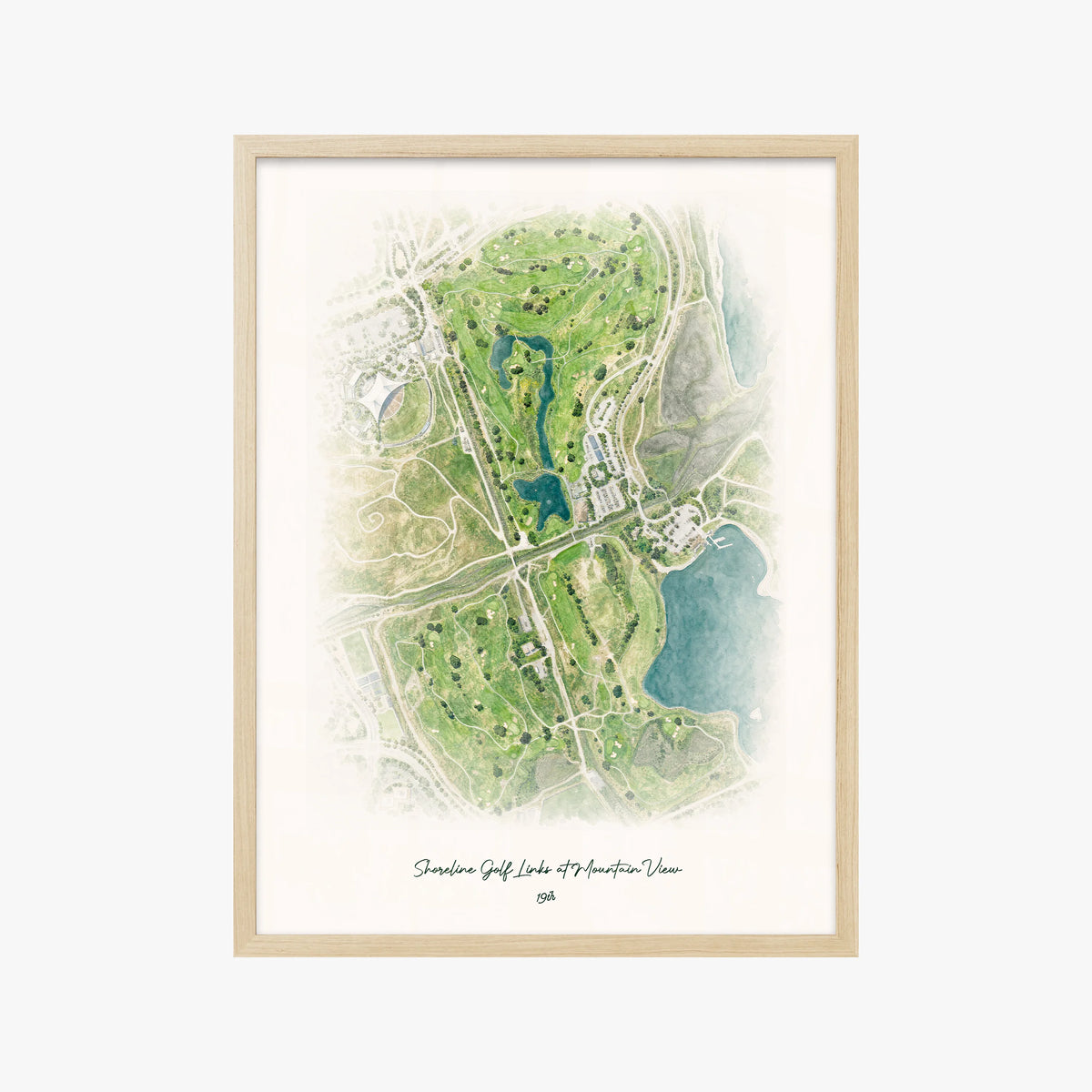 Shoreline Golf Links at Mountain View wood frame