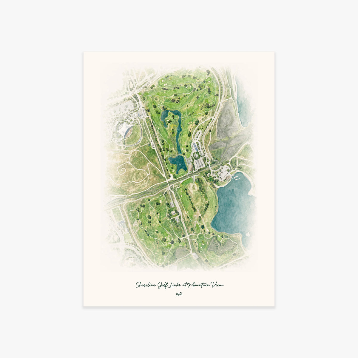 Shoreline Golf Links at Mountain View printed artwork