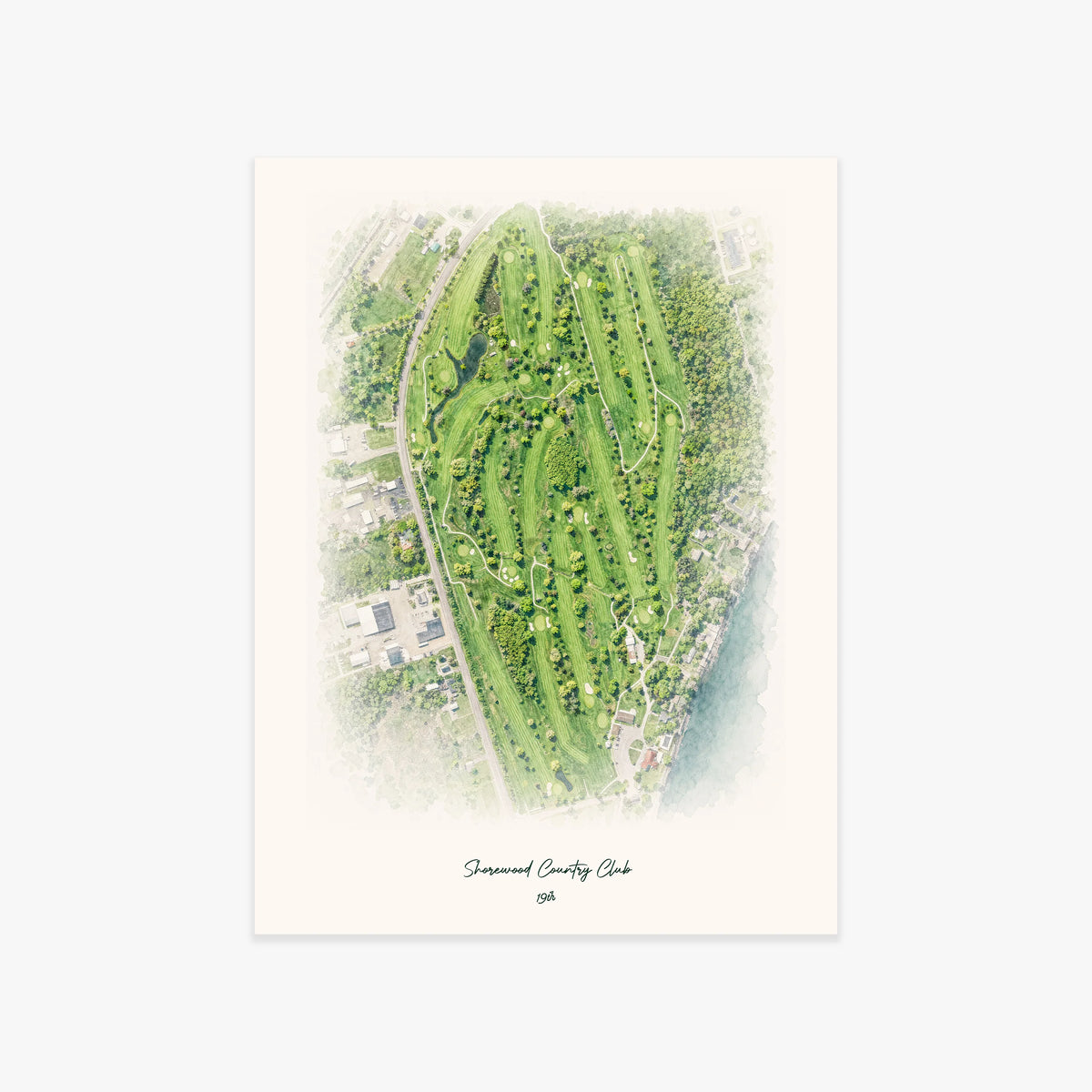 Shorewood Country Club printed artwork
