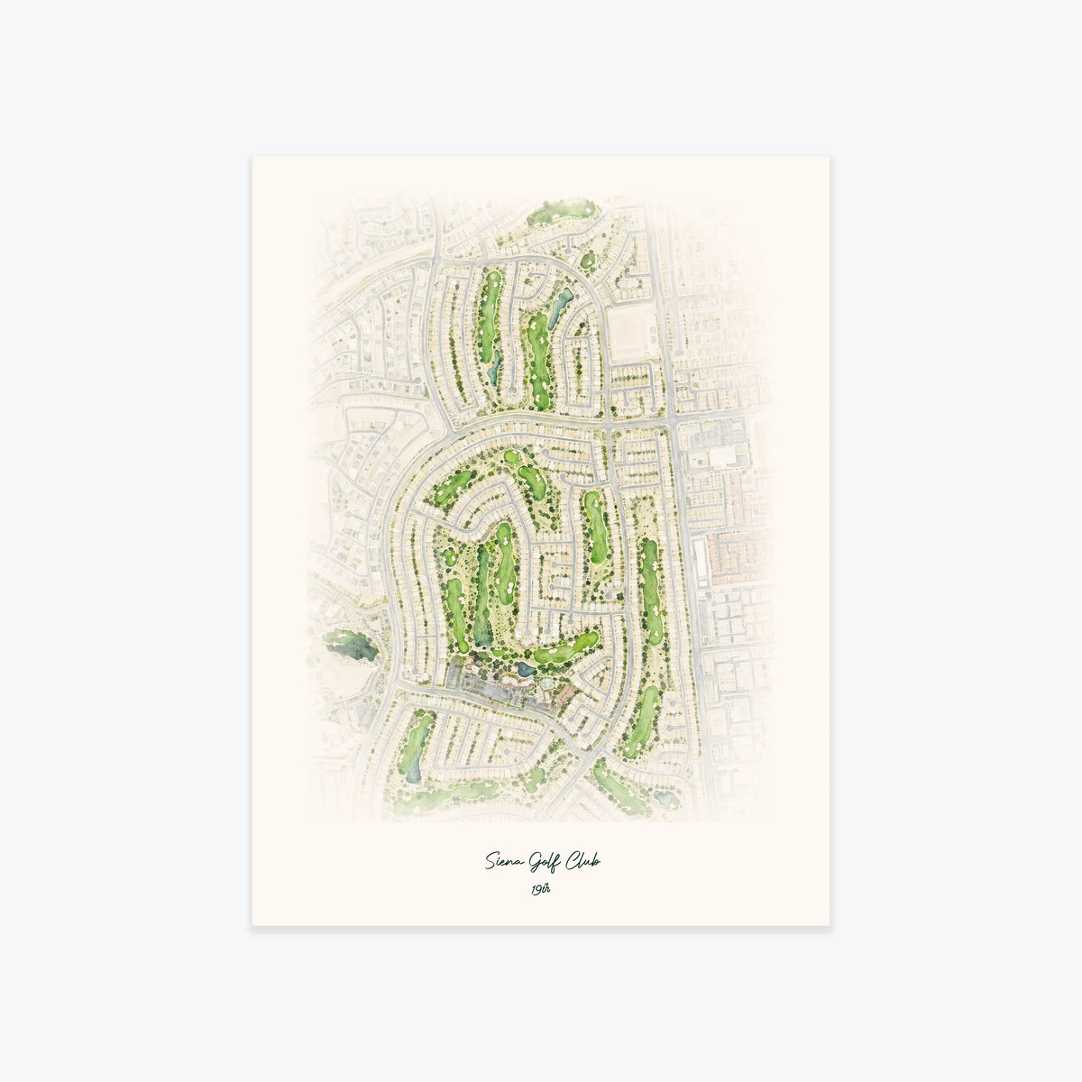 Siena Golf Club printed artwork