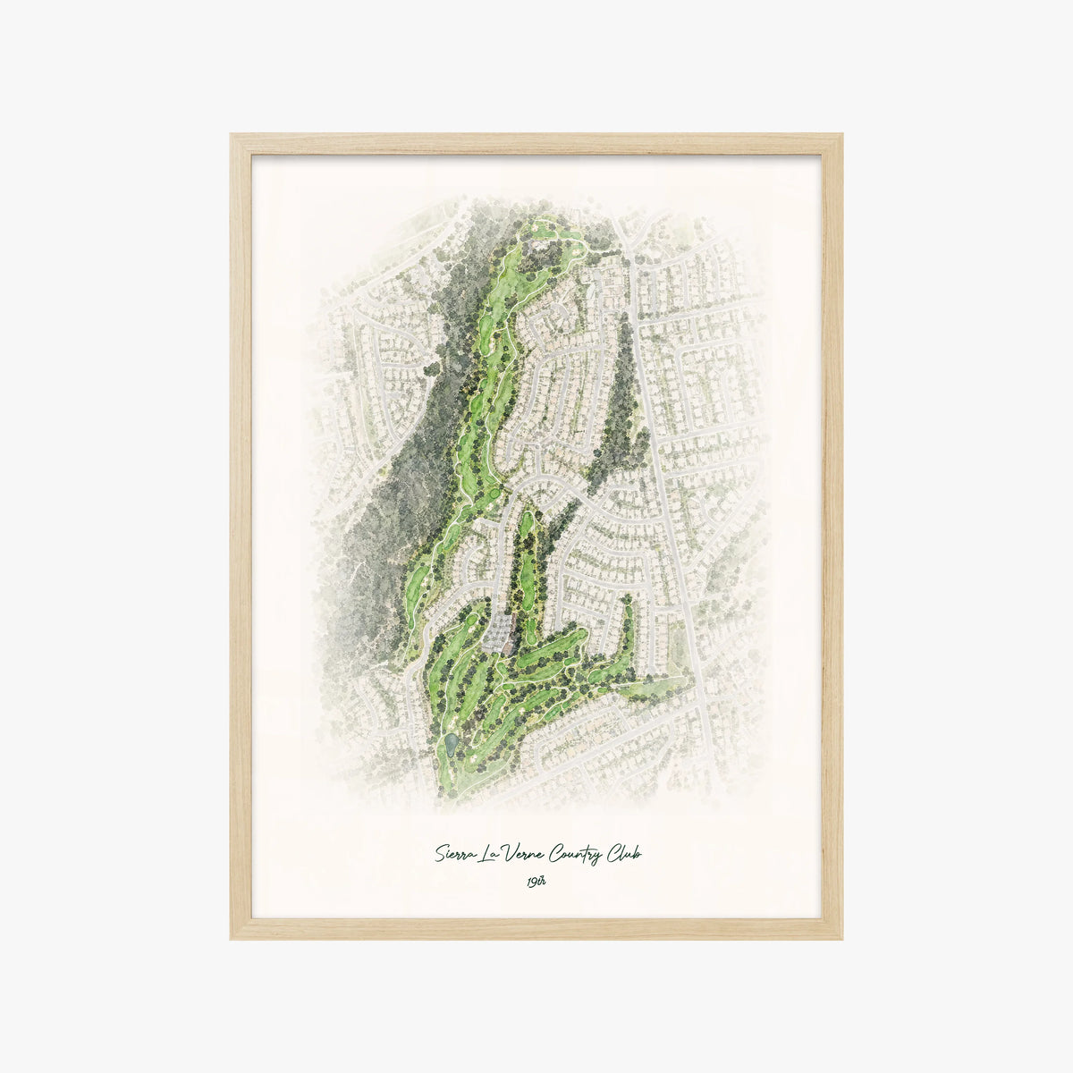 Sierra La Verne Country Club wood frame