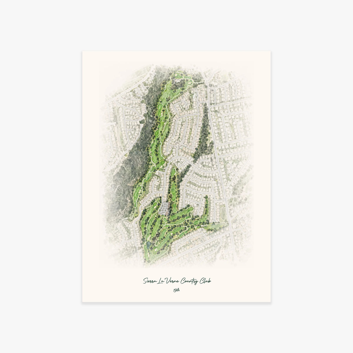 Sierra La Verne Country Club printed artwork