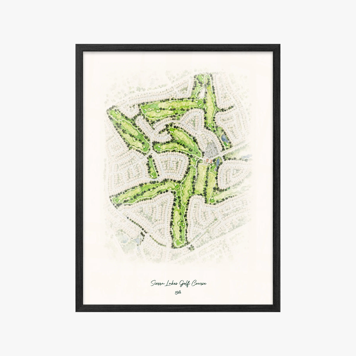 Sierra Lakes Golf Course black frame