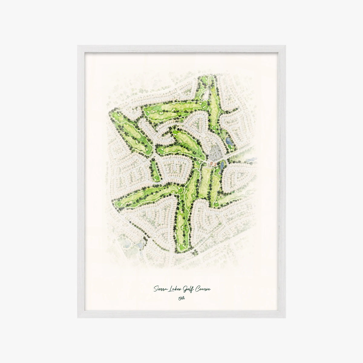 Sierra Lakes Golf Course white frame